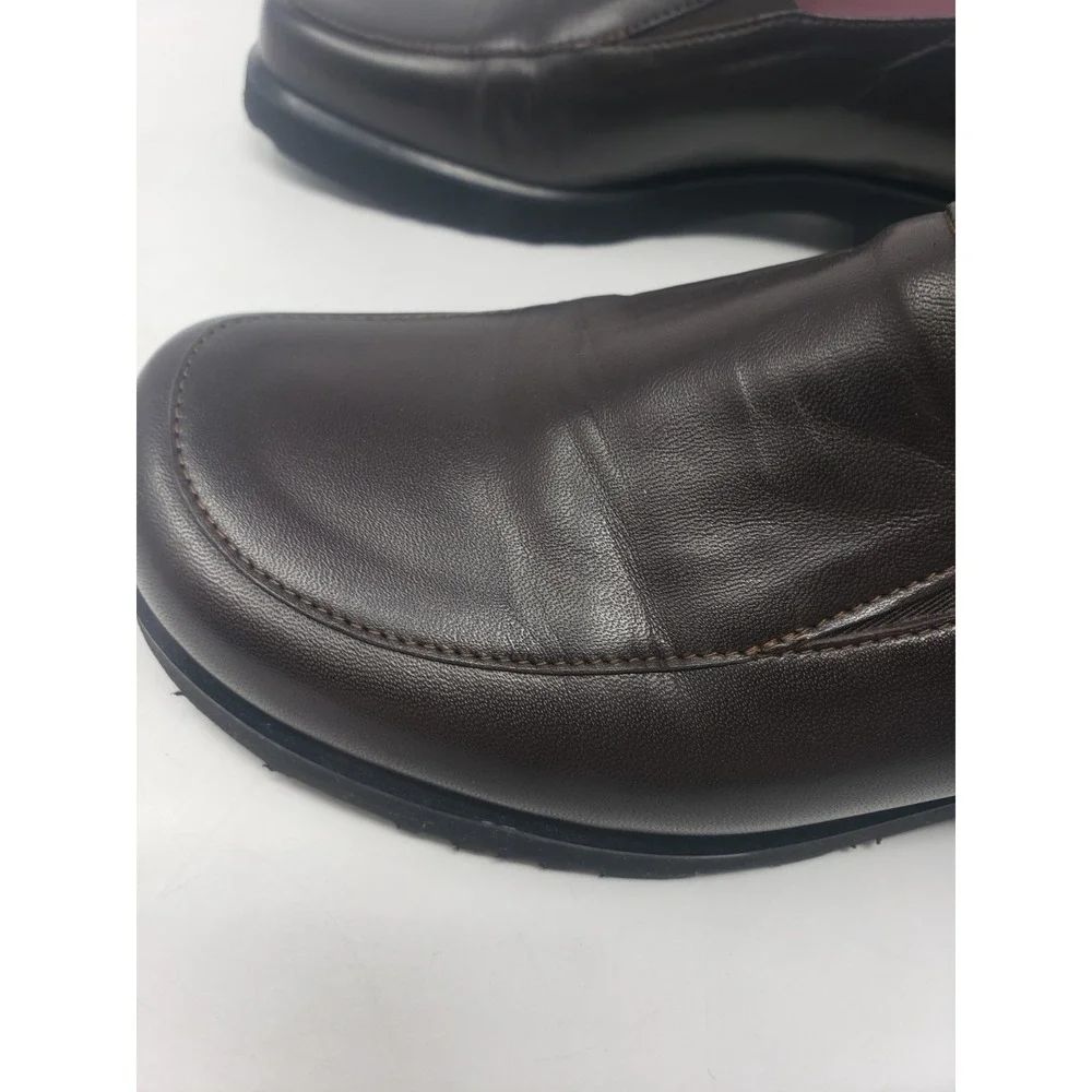 Taryn Rose Loafer Penelope Nappa 38/8 Slip On Leather Comfort Shoes Brown Italy